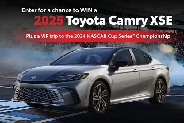 NASCAR 2025 Toyota Camry Car Sweepstakes