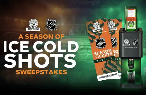 Jägermeister Ice Cold Shots Sweepstakes: Win NHL 2024-25 Season Tickets or More