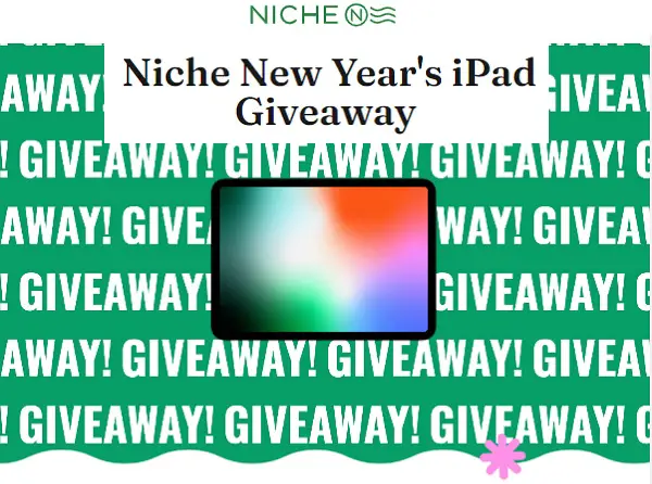 Niche New Year's Ipad Giveaway (5 Winners)!