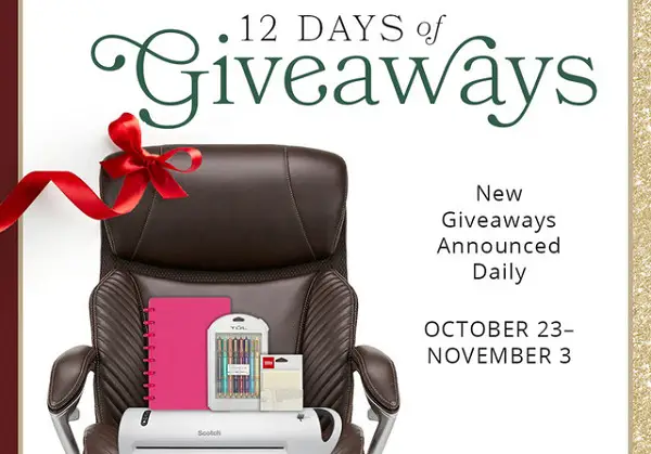 Office Depot's 12 Days of Giveaways 2023: Win Prizes Daily!