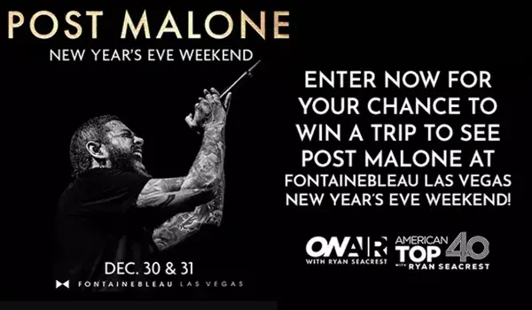 On Air with Ryan AT40 New Year’s Eve Getaway Giveaway: Win a Trip to Las Vegas