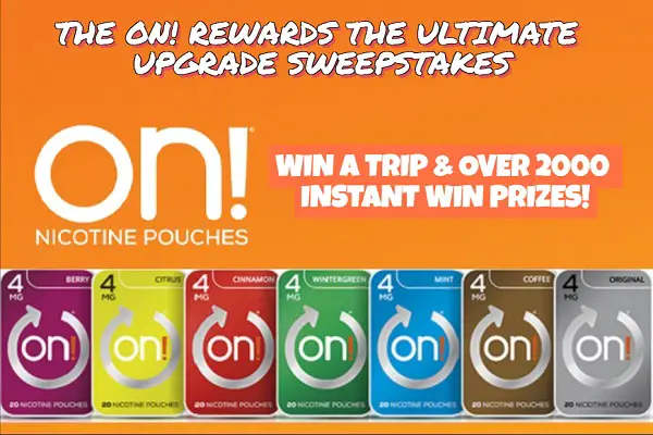 The On Rewards Sweepstakes: Win a Trip & Instant Win Game Prizes (2K+ Winners)!