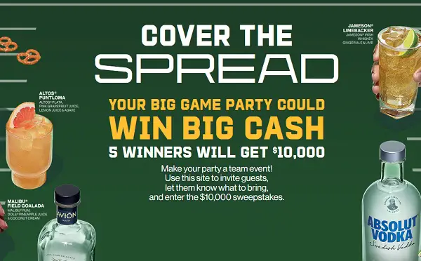 Party is a Team Sport Sweepstakes: Win $10000 Cash (5 Winners)
