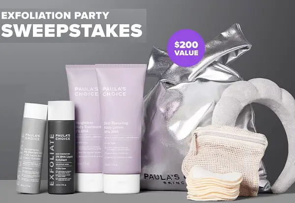 Paulas Choice Skincare Products Giveaway: Win Free Exfoliation Package (8 Prizes)