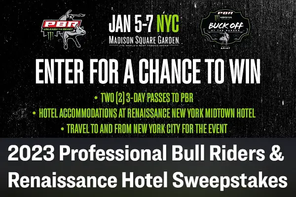 PBR New York Trip Giveaway: Win a Trip to Professional Bull Riders