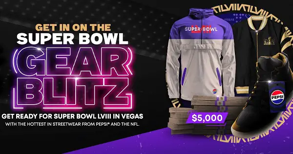 Pepsi Gear Blitz Sweepstakes 2024: Win $5000 Cash and Streetwear!
