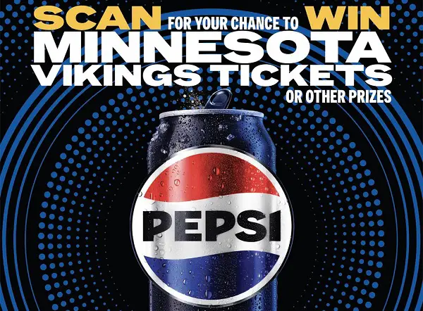Pepsi NFL Sweepstakes: Win MN Vikings Home Game Tickets or $100 NFL Shop Gift Cards