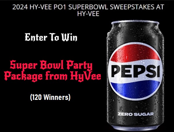 PepsiCo Hy-Vee Super Bowl Giveaway: Win Party Packages (120 Winners)