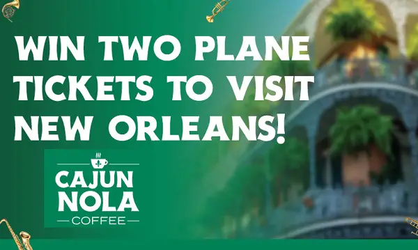 Cajun Nola Coffee Plane Tickets Giveaway: Win a Trip to New Orleans