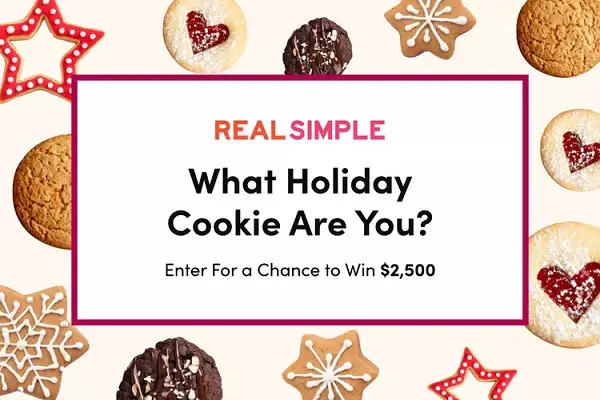 Real Simple What Holiday Cookie Are You? Sweepstakes: Win $2500 Cash