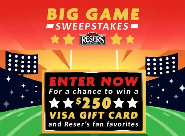 Reser’s Super Bowl Giveaway: Win $250 Visa Gift Card & Free Reser’s Salads