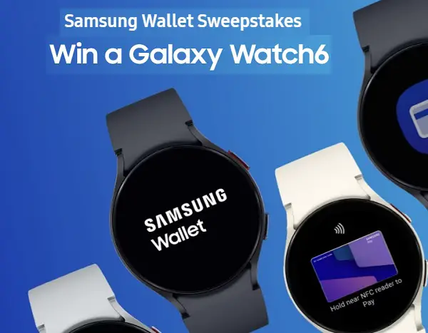 Samsung Galaxy Watch6 Giveaway: Win Smart Watches (15 Winners)