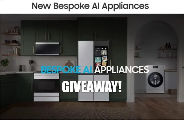 Win Samsung Bespoke Kitchen & Laundry Appliances for Free