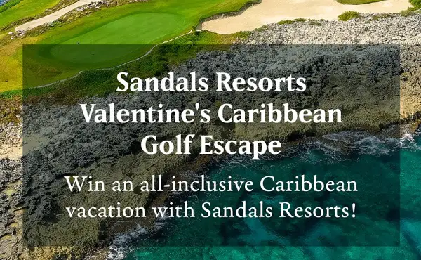Win Sandals Resorts Golf Vacation Giveaway