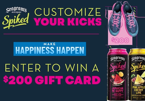 Seagram’s Escapes Spiked Kicks for You Giveaway: Win $200 Free Gift Cards