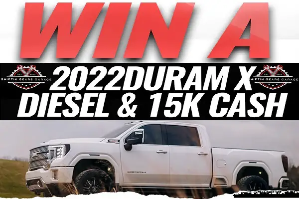 Shiftin Gears Garage 2022 GMC Denali 2500 Giveaway: Win Truck & $15K Free Cash Prize