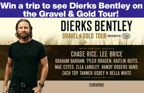 SiriusXM Gravel and Gold Tour Giveaway: Win Concert Tickets & a Free Trip