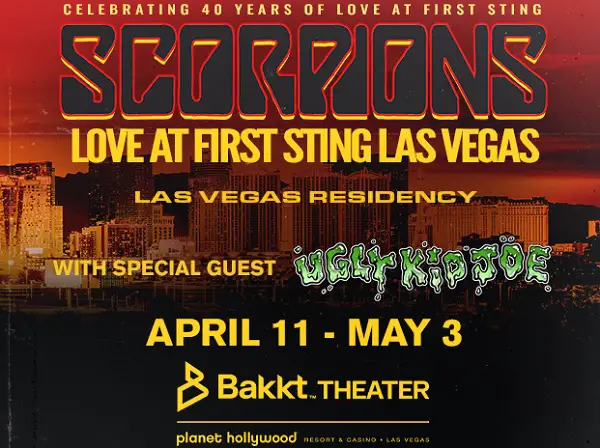 SiriusXM Scorpions Las Vegas Trip Giveaway