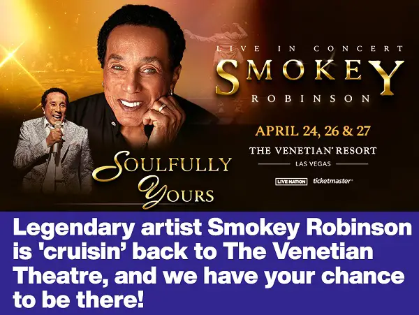 SiriusXM Smokey Robinson Las Vegas Trip Giveaway