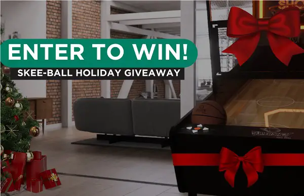 Skee-Ball Holiday Giveaway: Win Free Arcade Game Machine or Basketball SuperShot
