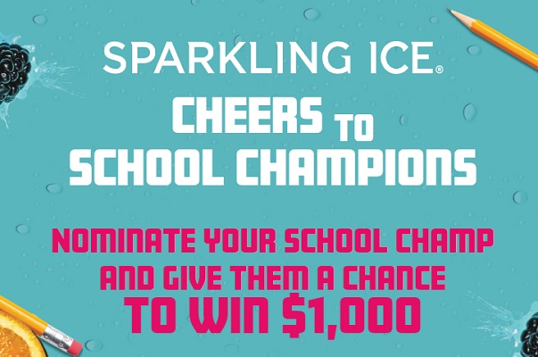 Sparkling Ice School Champions Contest: Win $1000 Cash (3 Winners)