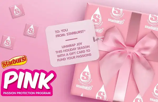 Starburst Pink Passion Protection Giveaway: Win Gift Card Worth Up to $312! (100 Winners)