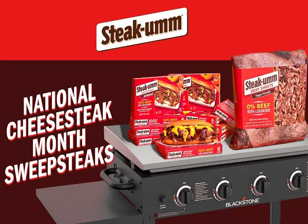 Steak-Umm Giveaway: Win Blackstone Gas Griddle, a Year’s Free Beef Products & More