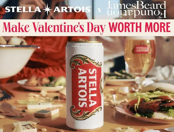 Stella Artois JBF Valentine’s Day Giveaway: Win Private Dinner & Free Food Service