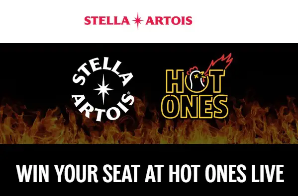Stella Artois Hot Ones Live Sweepstakes: Win a Trip to Chicago Event (10 Winners)