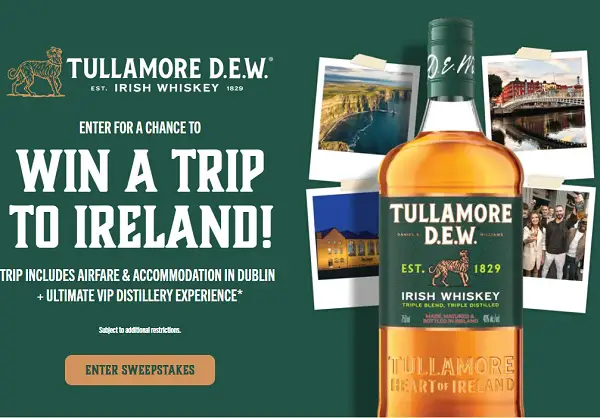 Cause a Stir St Paddy's Sweepstakes: Win a Trip to Ireland & Distillery Experience