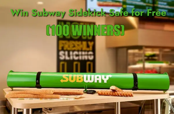 Win Subway Sidekick Safe for Free (100 Winners)