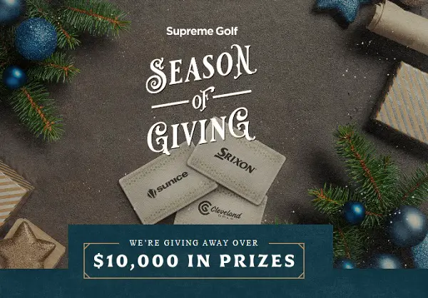 Supreme Golf Giveaway: Win $10,000 in Free Gift Cards to Srixon, Cleveland & Sunice