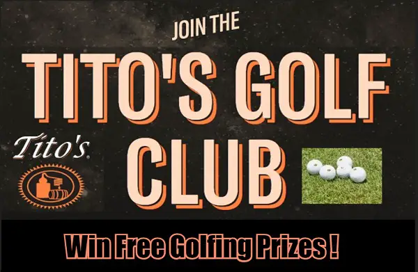Tito’s Golf Club Giveaway: Win Free Golfing Prizes & Merchandise (150+ Prizes)