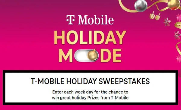 T-Mobile Holiday Sweepstakes 2023 (Daily Winners)