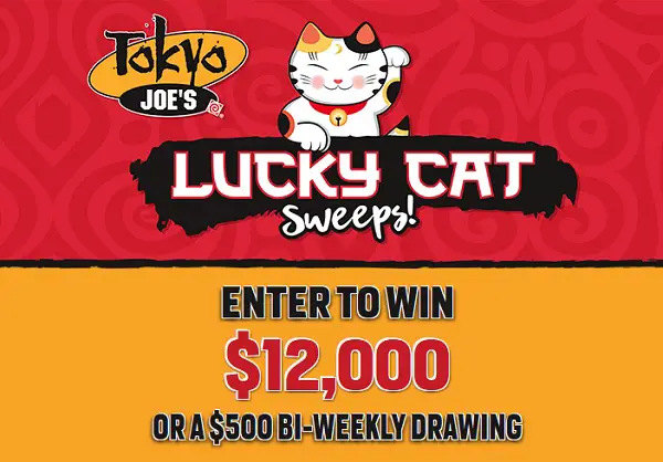 Tokyo Joe’s 2024 Scratch Off Sweepstakes: Win $12000 Cash, $500 Weekly Cash or Instant Win Prizes!