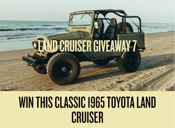 Win 1965 Toyota Land Cruiser Giveaway