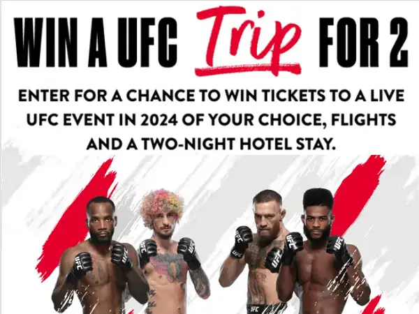 UFC Monaco Sweepstakes: Win Free Tickets to Attend 2024 UFC Live Event!