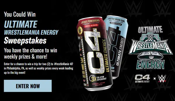 Ultimate Wrestlemania Energy Sweepstakes: Win Free Trip to WrestleMania 40!