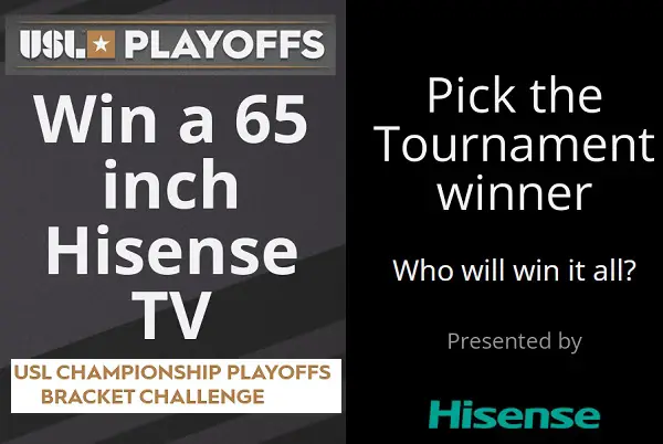 USL Championship Playoffs Bracket Challenge: Win a Hisense TV & Free Match Balls
