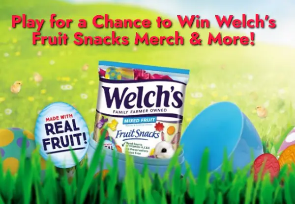 Welch’s Fruit Snacks Easter Egg Hunt Sweeptakes (40+ Prizes)