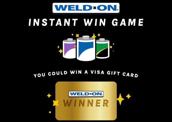 Weld-On Instant Win Game: Win Free Visa Gift Cards (3400 Winners)