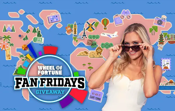 Wheel of Fortune Fan Fridays Giveaway: Win Vacations, Gift Cards, Merch, and More! (13 Winners)