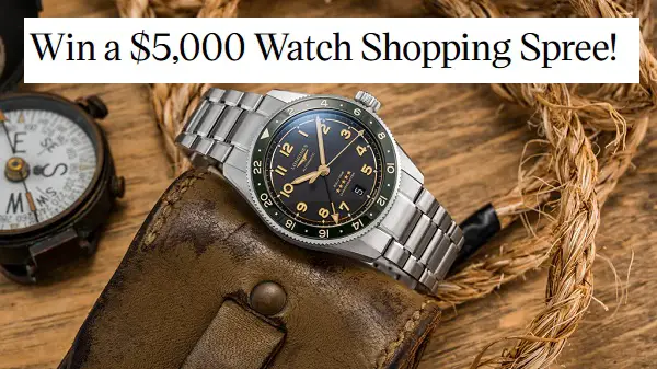 Win a $5,000 Watch Shopping Spree