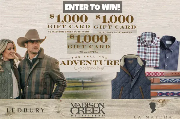 Madison Creek Fall Outfits Gift Card Giveaway: Win $1,000 Wardrobe Shopping