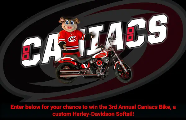 Win Harley-Davidson Caniacs Motorcycle Giveaway