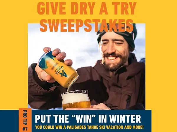 Athletic Brewing Give Dry A Try Sweepstakes: Win Palisades Tahoe Ski Vacation and More!