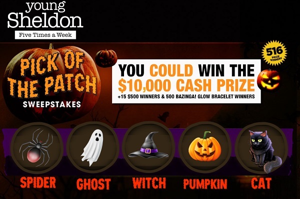 Young Sheldon Halloween Sweepstakes: Win Cash Prizes up to $10,000 & Bracelets (500+ Winners)