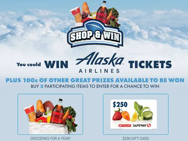 Albertsons Shop and Win Consumer Sweepstakes 2025 – Free Groceries, Gift Cards & Alaska Airlines Trips