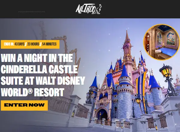 Alltroo Vacation Giveaway: Win a Trip to Cinderella Castle in Orlando