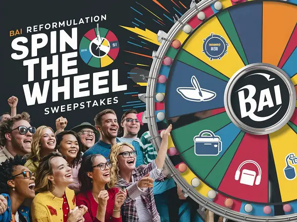 Bai Reformulation Spin the Wheel Promotion: Win Paddle Board, Coolers, and More! (60 Winners)
